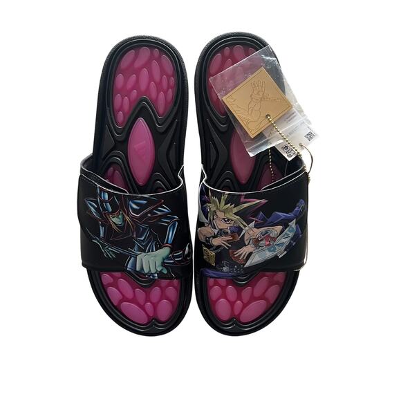 Yu-Gi-Oh! Adidas, Reptossage Slide Dark Magician-HQ4274 Size US 11.5 - NWT - Picture 6 of 14
